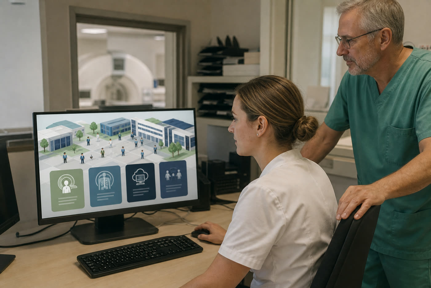De vier vormen samen op één virtuele campus